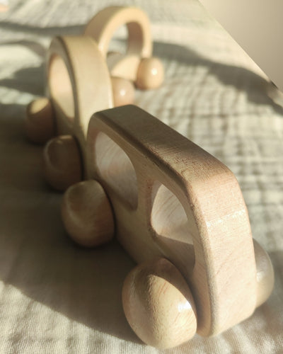 Mini Bolides en bois massif pour Bébé | Petite voiture | Jouet Montessori - JouetApprends