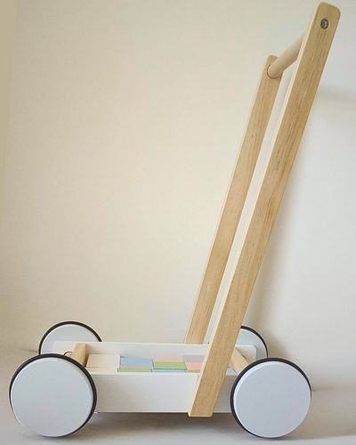 Chariot de marche et blocs de construction | Motricité pour les 1-3 ans - JouetApprends