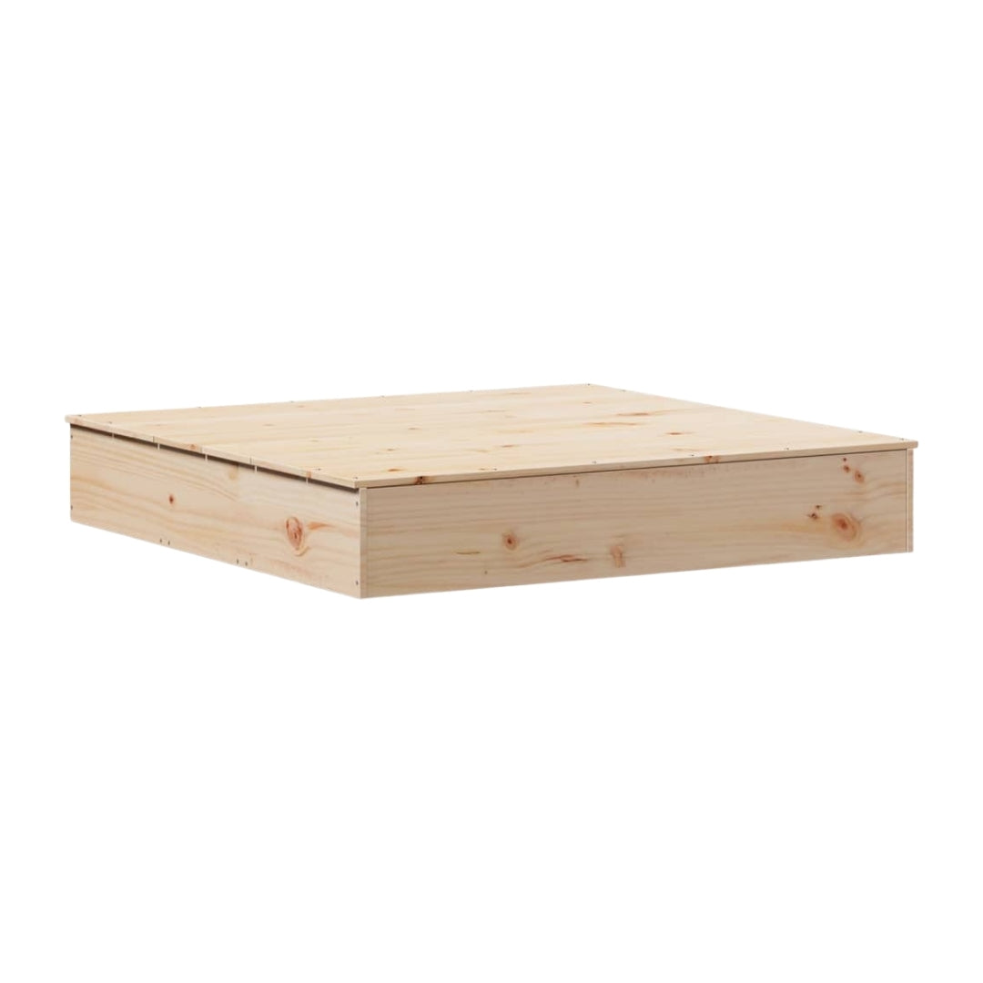 Bac à sable en bois massif avec couvercle – Éveil Montessori pour enfants de 1 à 6 ans au jardin - JouetApprends