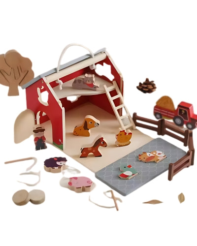 C'est Ma jolie Ferme en bois Montessori - JouetApprends