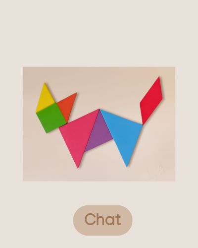 Jeux Puzzle Tangram en bois - Jeux Montessori 4 ans et jusqu'à 8 ans pour enfant - JouetApprends