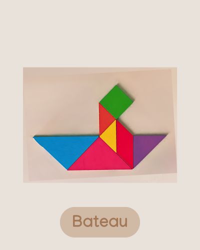 Jeux Puzzle Tangram en bois - Jeux Montessori 4 ans et jusqu'à 8 ans pour enfant - JouetApprends