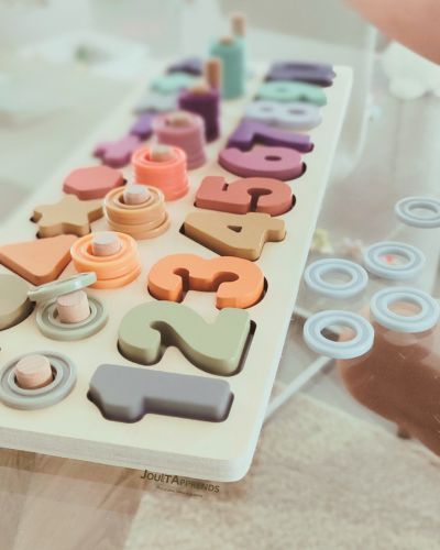Puzzles en Bois Montessori Chiffres (3-7 ans) - Apprendre à compter et calculer en s'amusant - JouetApprends