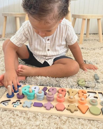 Puzzles en Bois Montessori Chiffres (3-7 ans) - Apprendre à compter et calculer en s'amusant - JouetApprends