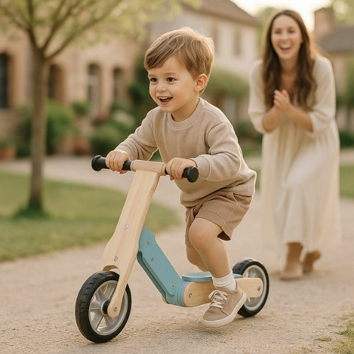 Draisienne évolutive en Trottinette en bois - Enfant 3 à 6 ans - modèle TEM - JouetApprends