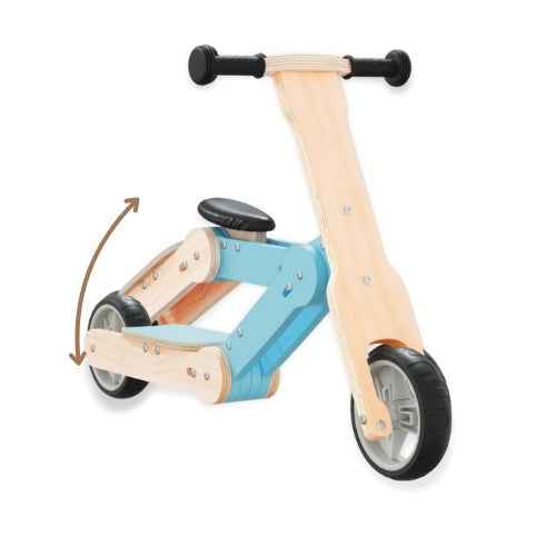 Draisienne évolutive en Trottinette en bois - Enfant 3 à 6 ans - modèle TEM - JouetApprends