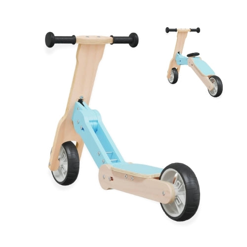 Draisienne évolutive en Trottinette en bois - Enfant 3 à 6 ans - modèle TEM - JouetApprends
