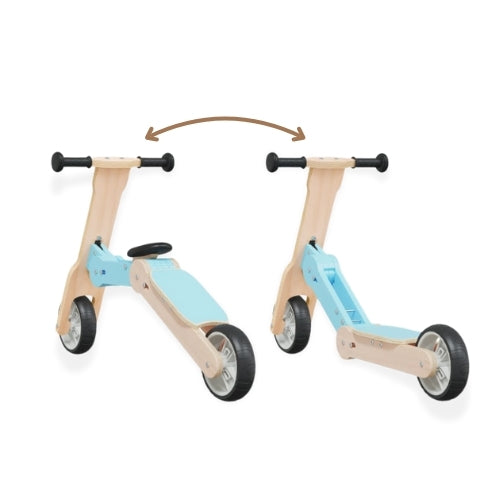 Draisienne évolutive en Trottinette en bois - Enfant 3 à 6 ans - modèle TEM - JouetApprends