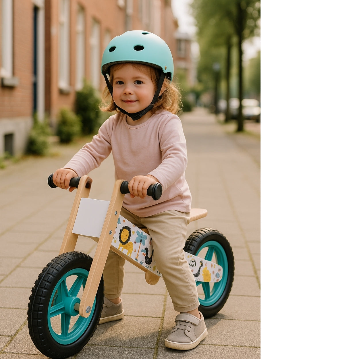 Draisienne Evolutive Bois 3-6 ans - Motif Jungle | Renard | Véhicules - STYL - JouetApprends