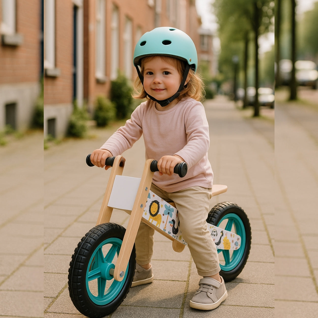 Draisienne Evolutive Bois 3-6 ans - Motif Jungle | Renard | Véhicules - STYL - JouetApprends