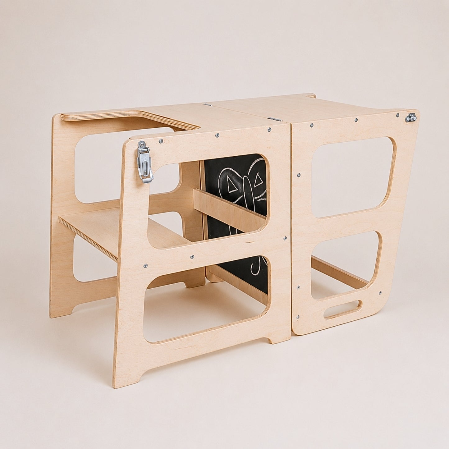 Ma Rentrée Autonome – Pack Montessori 3 ans avec Lit Cabane, Tour d'Observation & Chariot